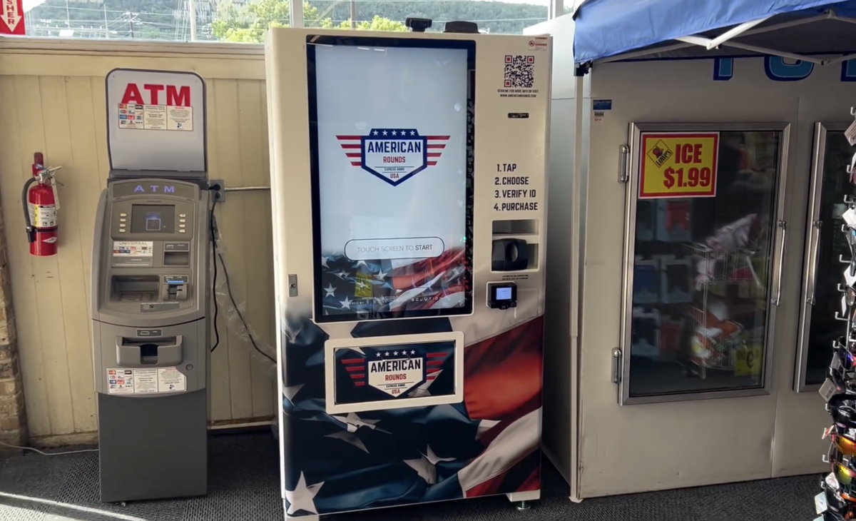 This ammo machine was installed at Lowe's Market in Canyon Lake, TX last week.